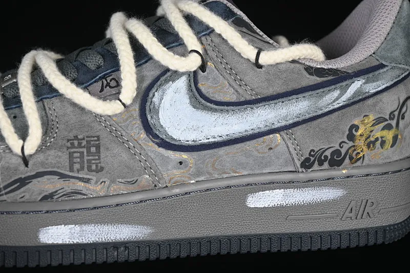 All categories Nk Air Force 1 Air Force series Nk Air Force 1 Low Air Force low-top Nike Air Force 1'07 Low "Dragon & Horse Spirit" Hand-painted graffiti Year of the Horse Chinese style limited edition Air Force 1 low-top casual sneakers CD1221-680